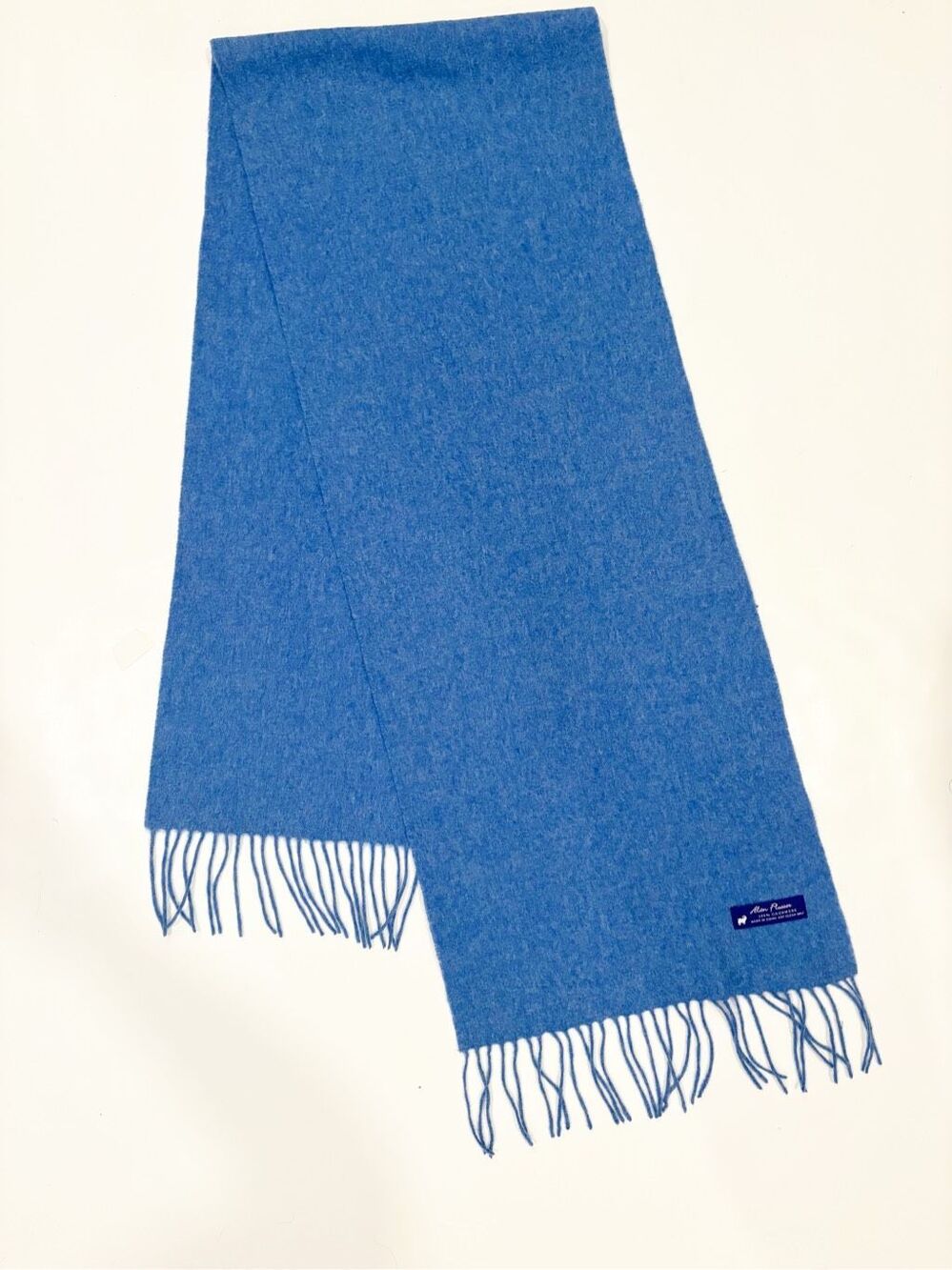Alan Flusser 100% Cashmere Scarf Blue